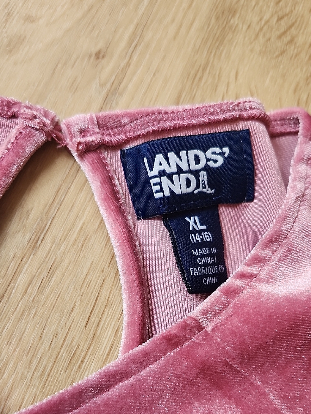 Lands' End Pink Valore Dress, Girls XL 14/16 - Picture 2 of 9